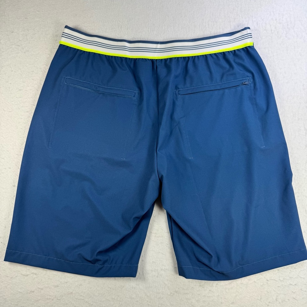 Lucky In Love Women’s L Blue Pull‑On Golf Shorts 9” Stretch - Picture 2 of 12